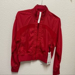 NWT Lululemon Serve It Up Jacket, Size 6, Dark Red